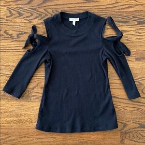 Rebecca Taylor Cold Shoulder Top